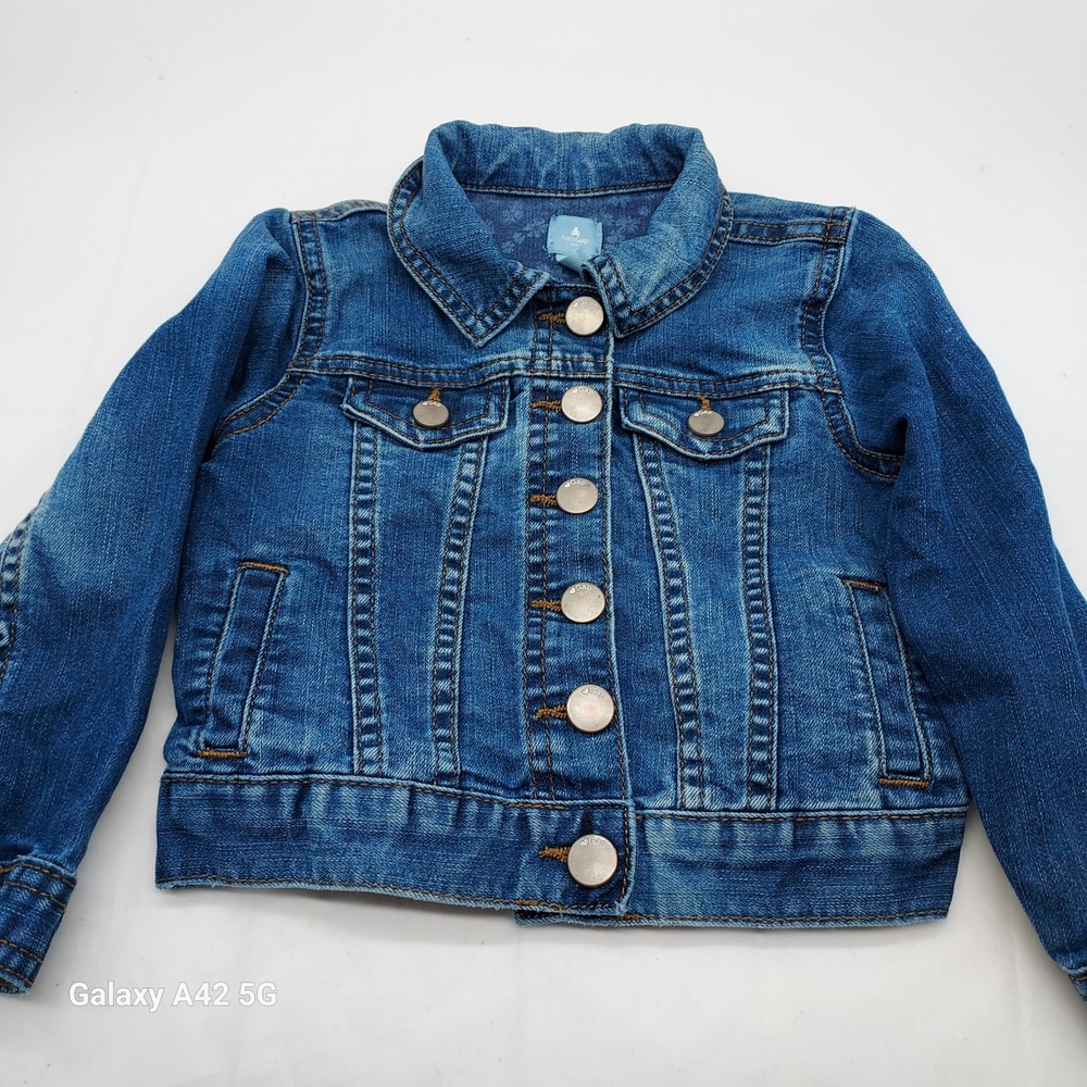 Baby‎ Gap Toddler Denim Jacket Medium Wash Blue Stretch Trucker Size 3 YRS